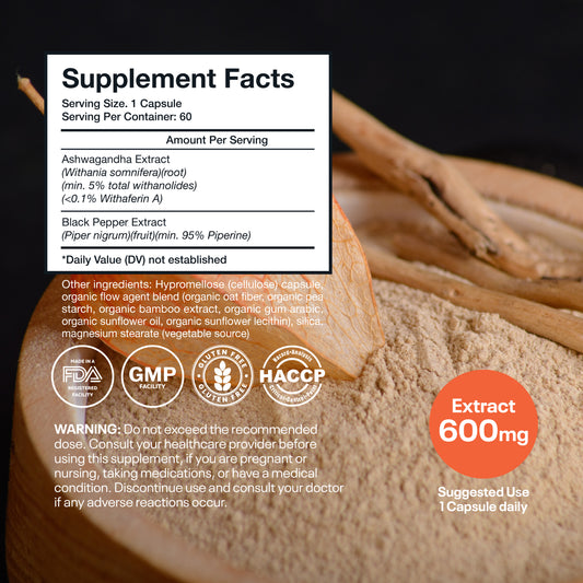Wellsgoing Ashwagandha 600 mg – Stress & Wellness Support (60 Capsules)