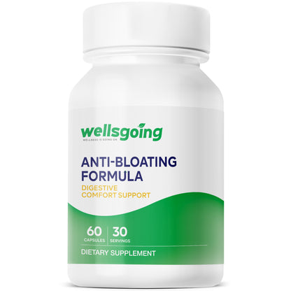 Wellsgoing Digestive Relief Formula – Daily Gut Wellness – 60 Capsules