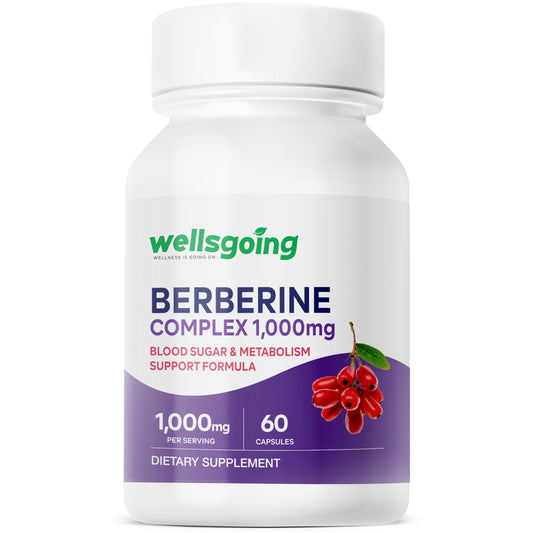 Berberine 1000mg Complex – Metabolism, Energy & Craving Support with Cinnamon & ALA – 60 Capsules