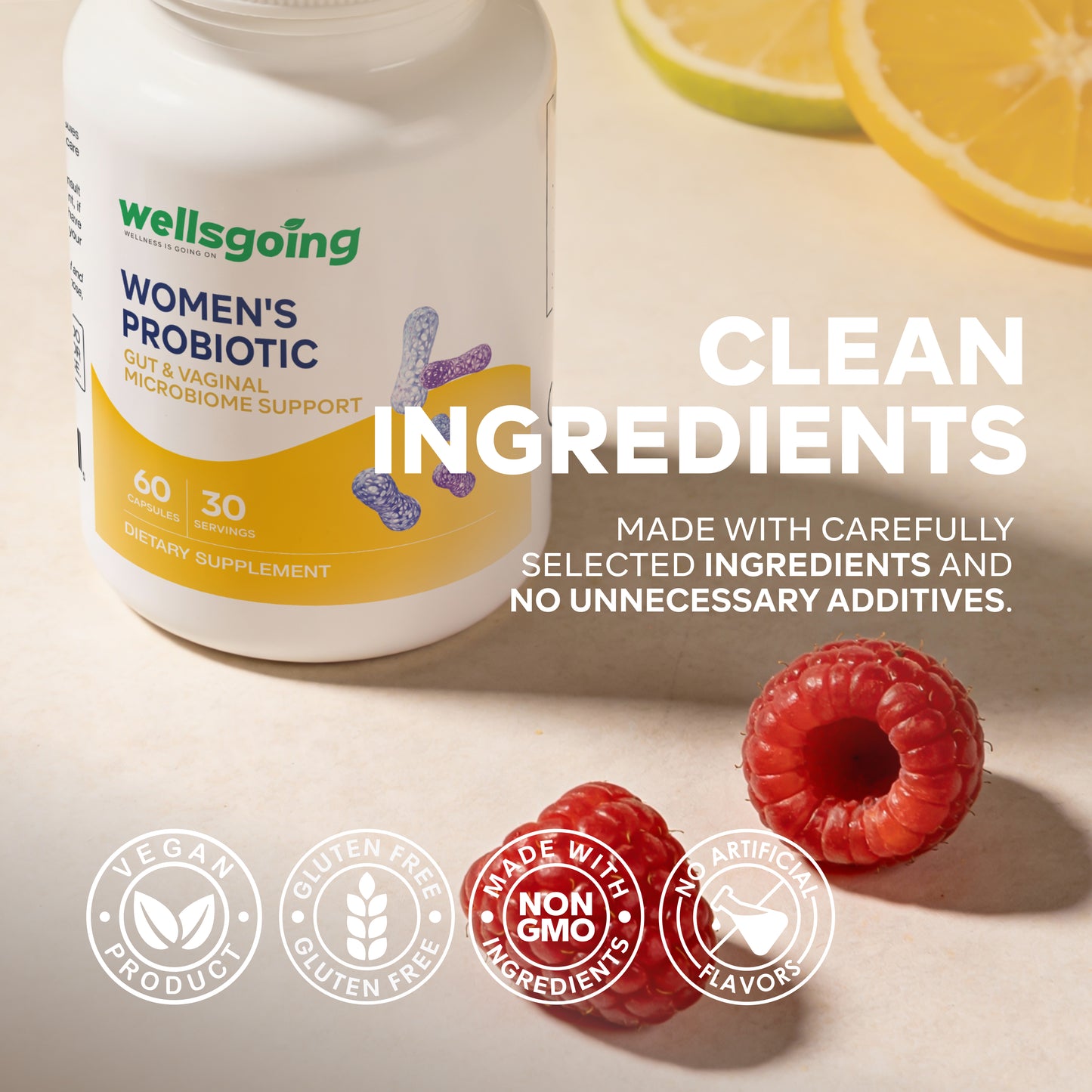 Wellsgoing Women’s Probiotic – Digestive & Vaginal Balance – 20B CFU– 60 Caps