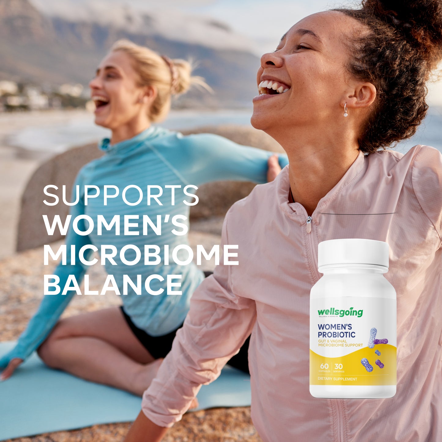 Wellsgoing Women’s Probiotic – Digestive & Vaginal Balance – 20B CFU– 60 Caps