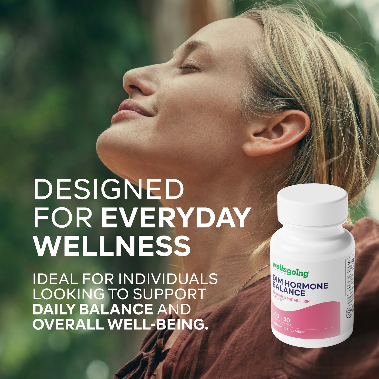 Wellsgoing DIM 200 mg – Women’s Hormonal Health – 60 Capsules